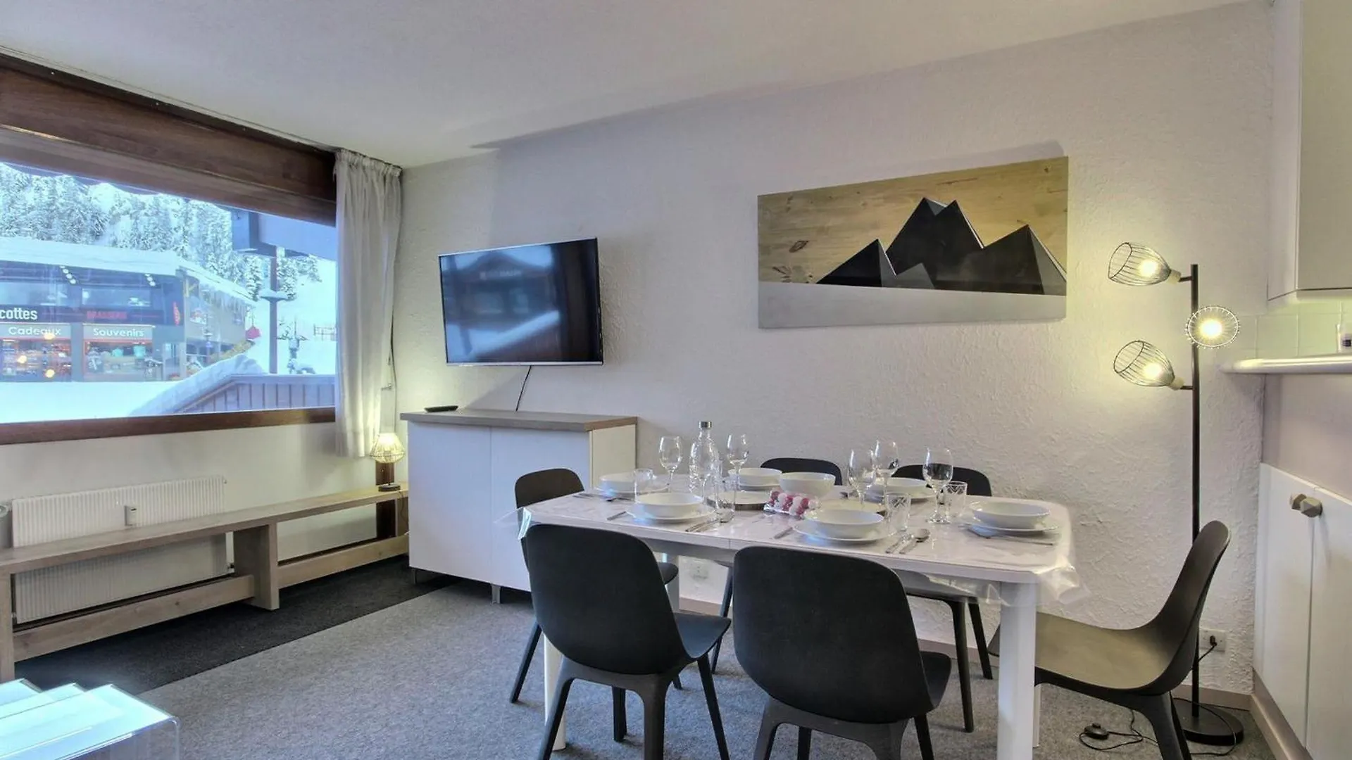 Appartement 3 Pieces Au Pied Des Pistes Avec Terrasse Et Wifi A Plagne Centre - Fr-1-455-244 La Plagne-Tarentaise